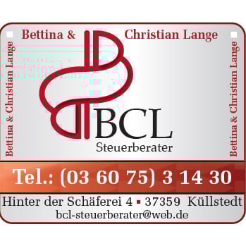 Logo BCL-Steuerberater Bettina und Christian Lange