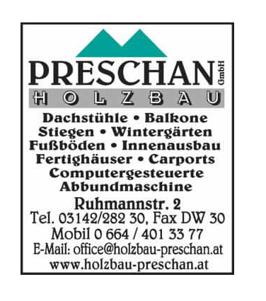Logo Holzbau Preschan GmbH - August Preschan