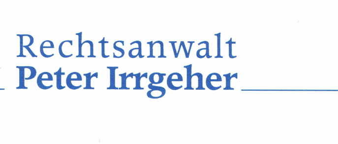 Logo Rechtsanwalt Peter Irrgeher