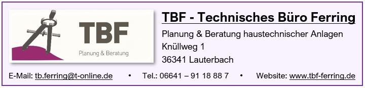 Logo TBF Technisches Büro Ferring