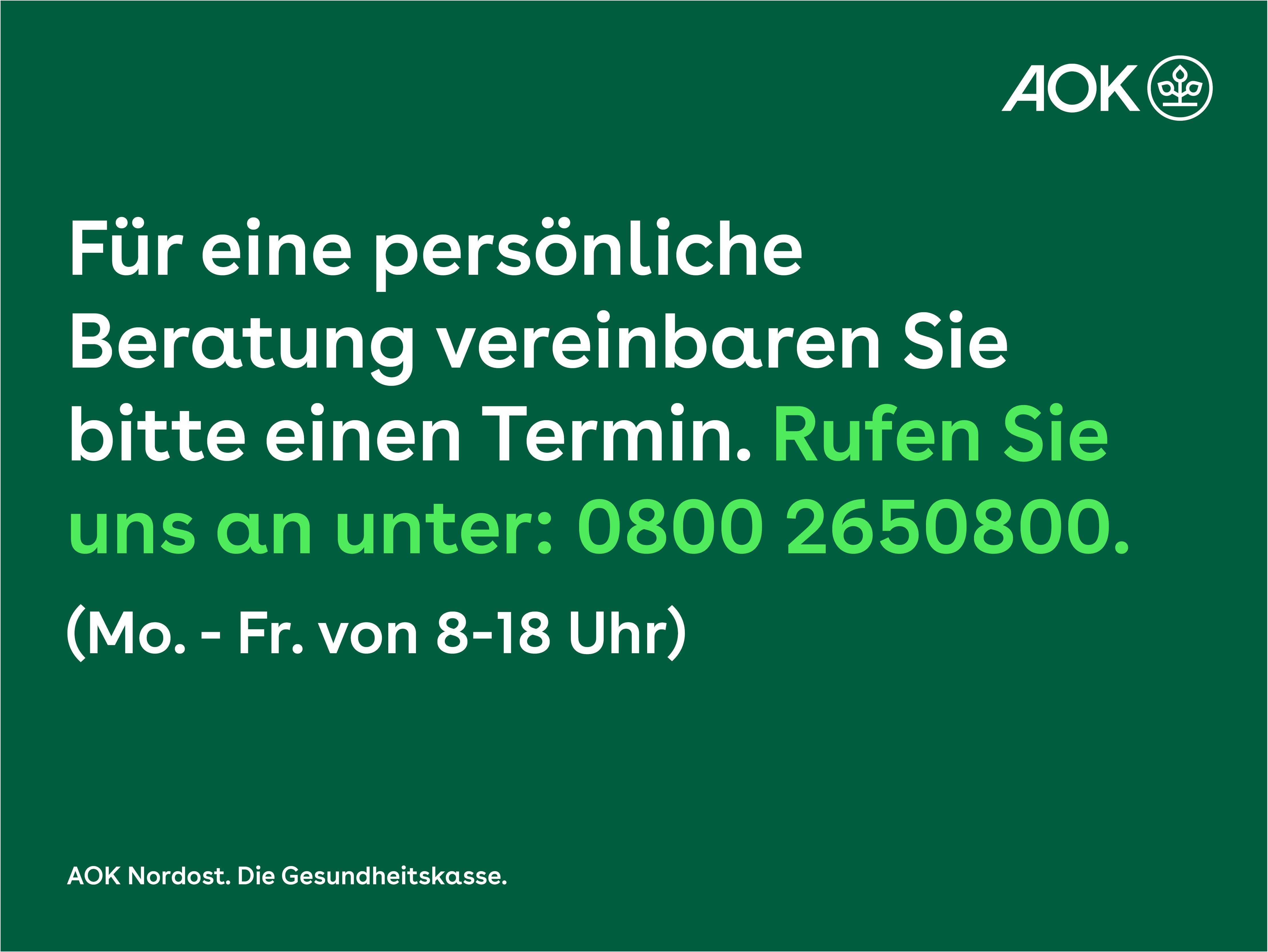 AOK Nordost - Junior-Servicecenter