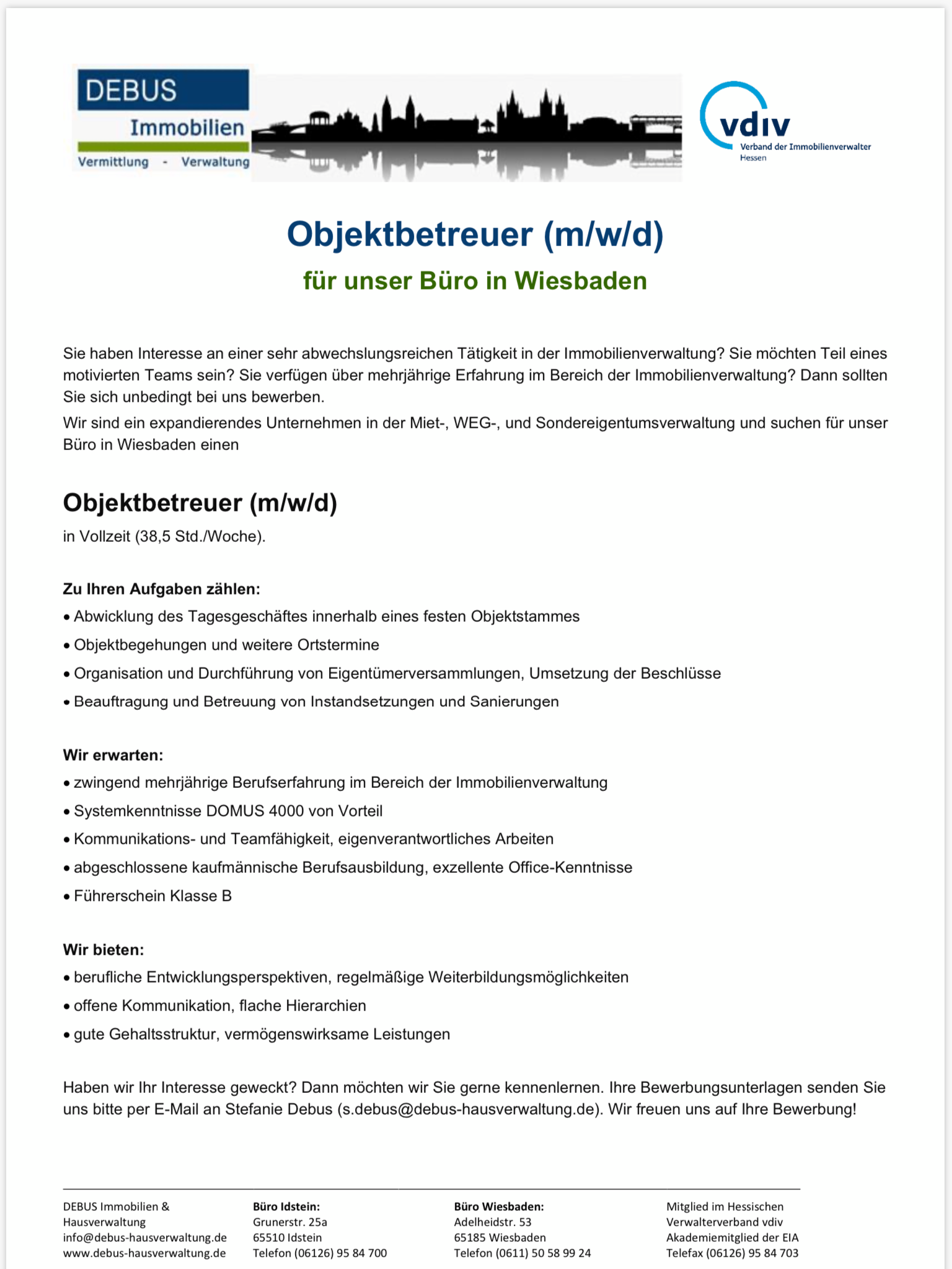 DEBUS Immobilien & Hausverwaltung