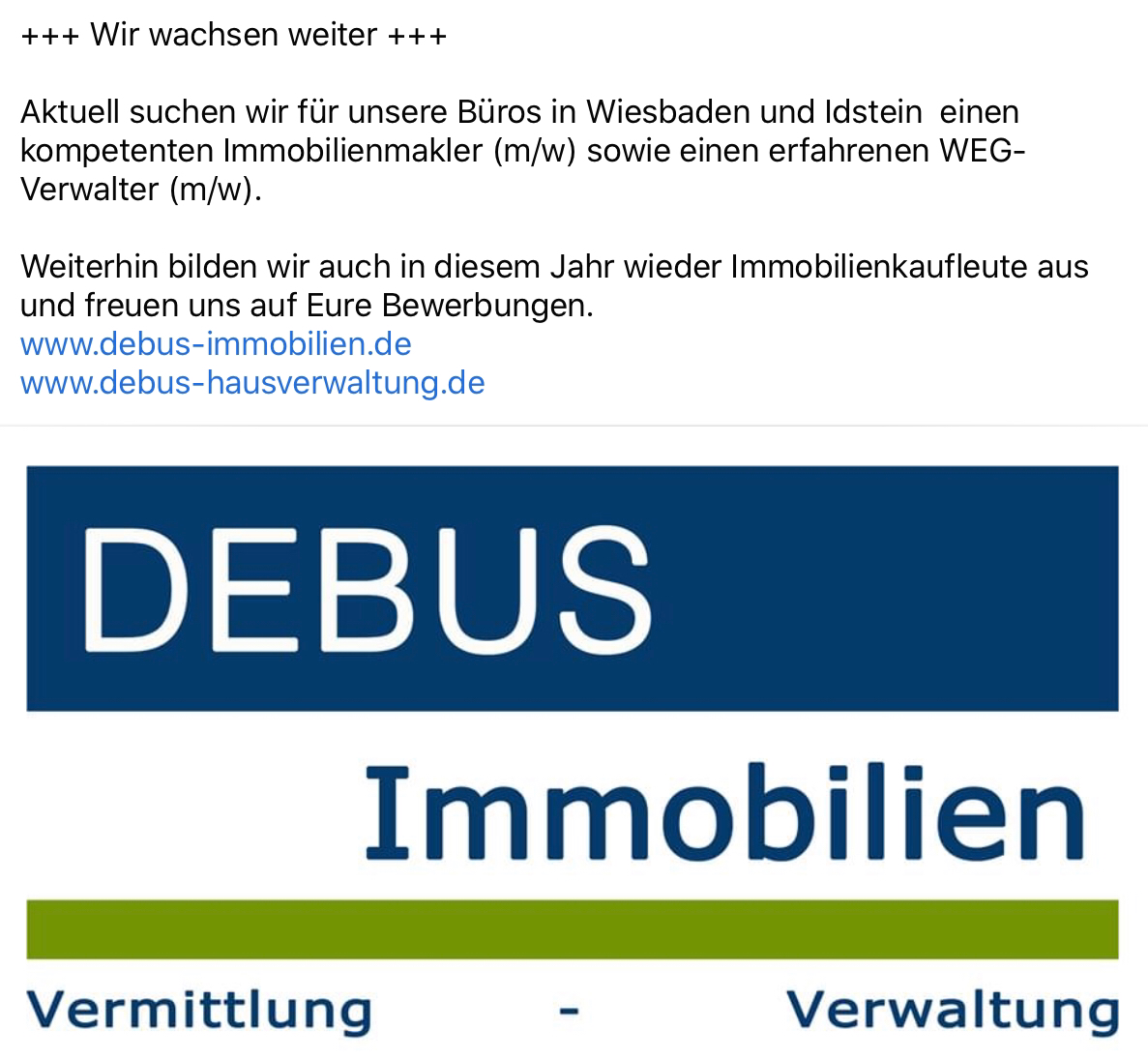DEBUS Immobilien & Hausverwaltung
