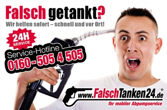 Falschtanken24 Falsch getankt Falschtanker Service