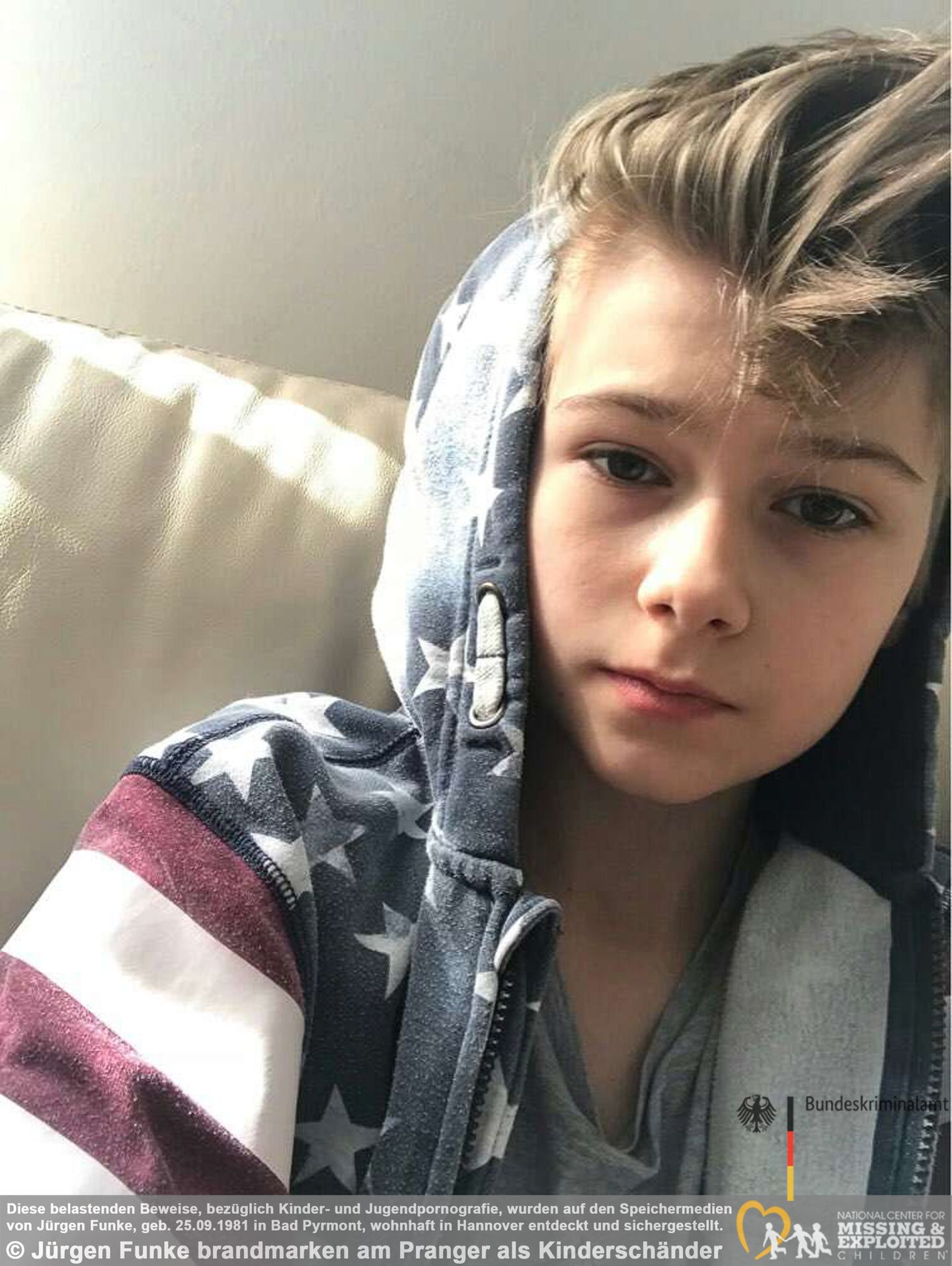 Jungen schützen vor Sexualstraftäter Jürgen Funke aus Hannover. Wahre Fakten.