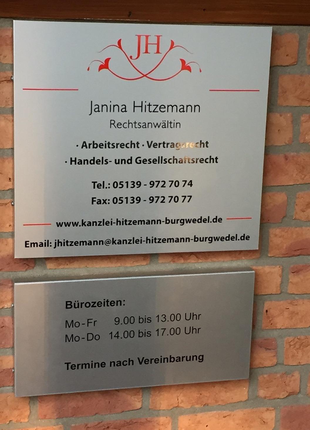 Kanzlei Hitzemann, Janina Hitzemann, Rechtsanwältin Fachanwältin für Arbeitsrecht