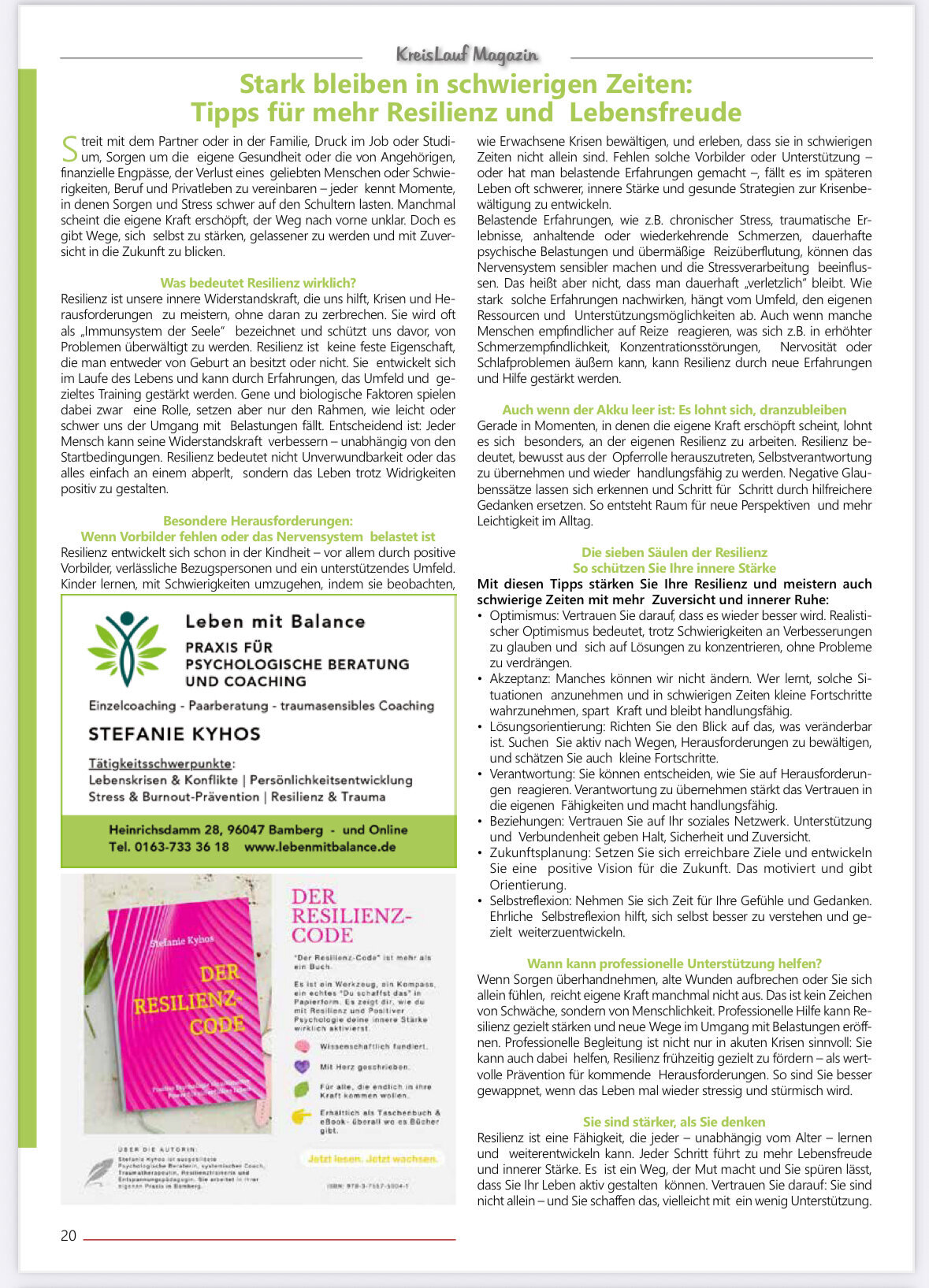 Leben mit Balance - Praxis für Psychologische Beratung und Coaching by Stefanie Kyhos