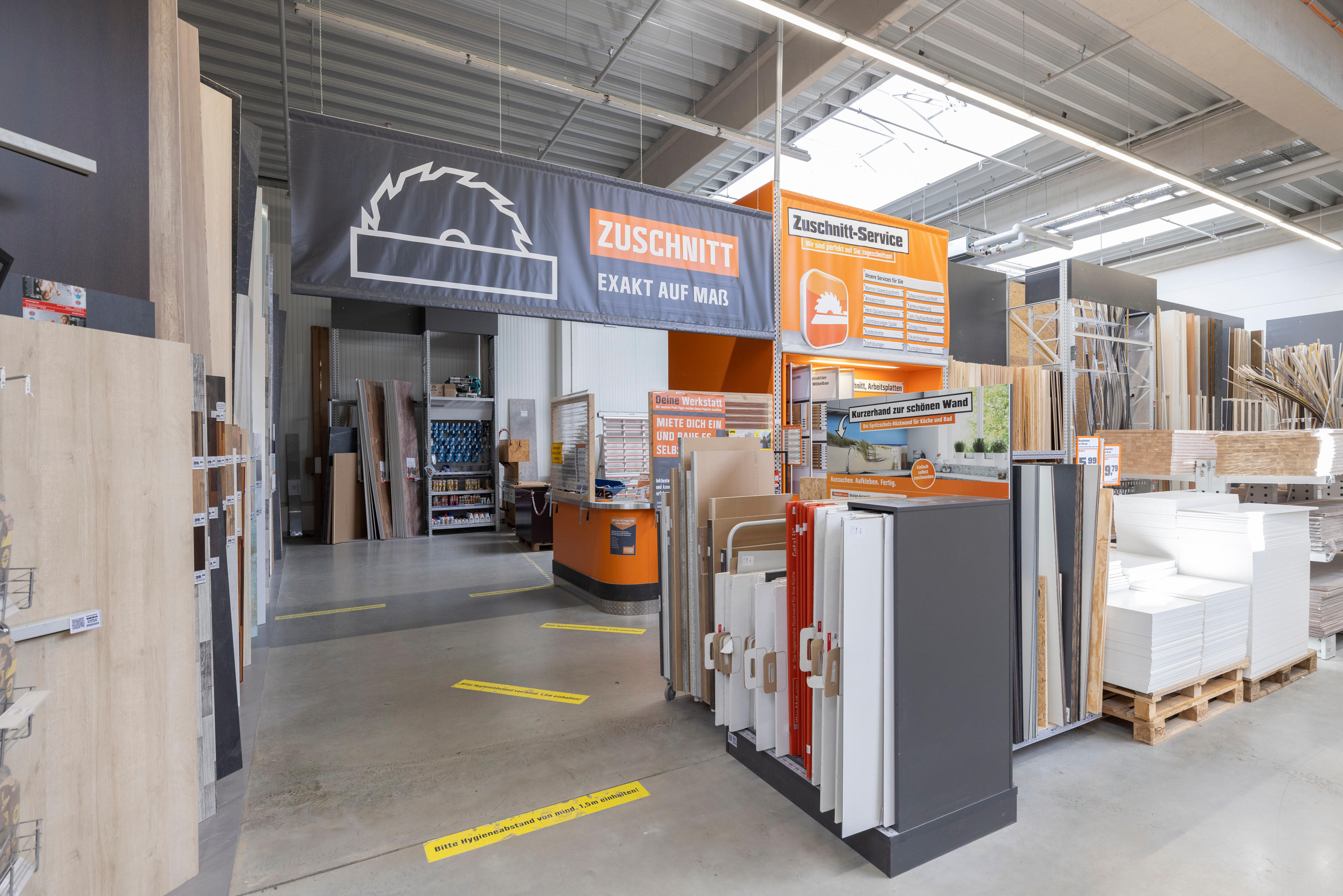 OBI Holzzuschnitt-Service im Markt Schwarzenberg