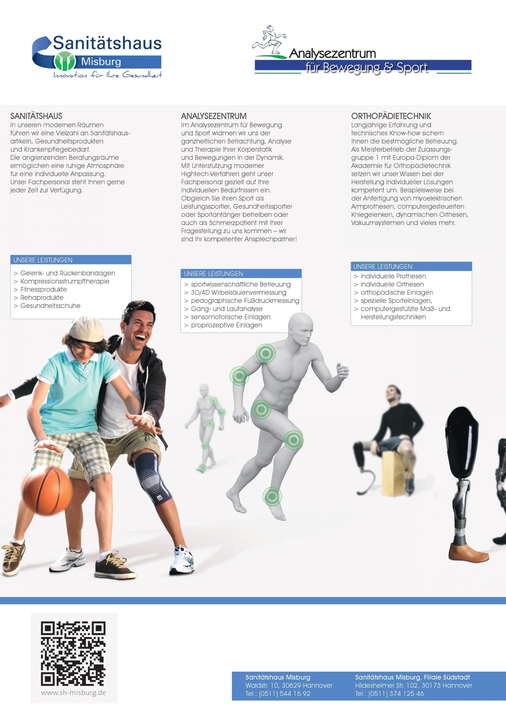 Sanitätshaus Misburg GmbH & Co. KG - Analysezentrum für Bewegung und Sport Hannover