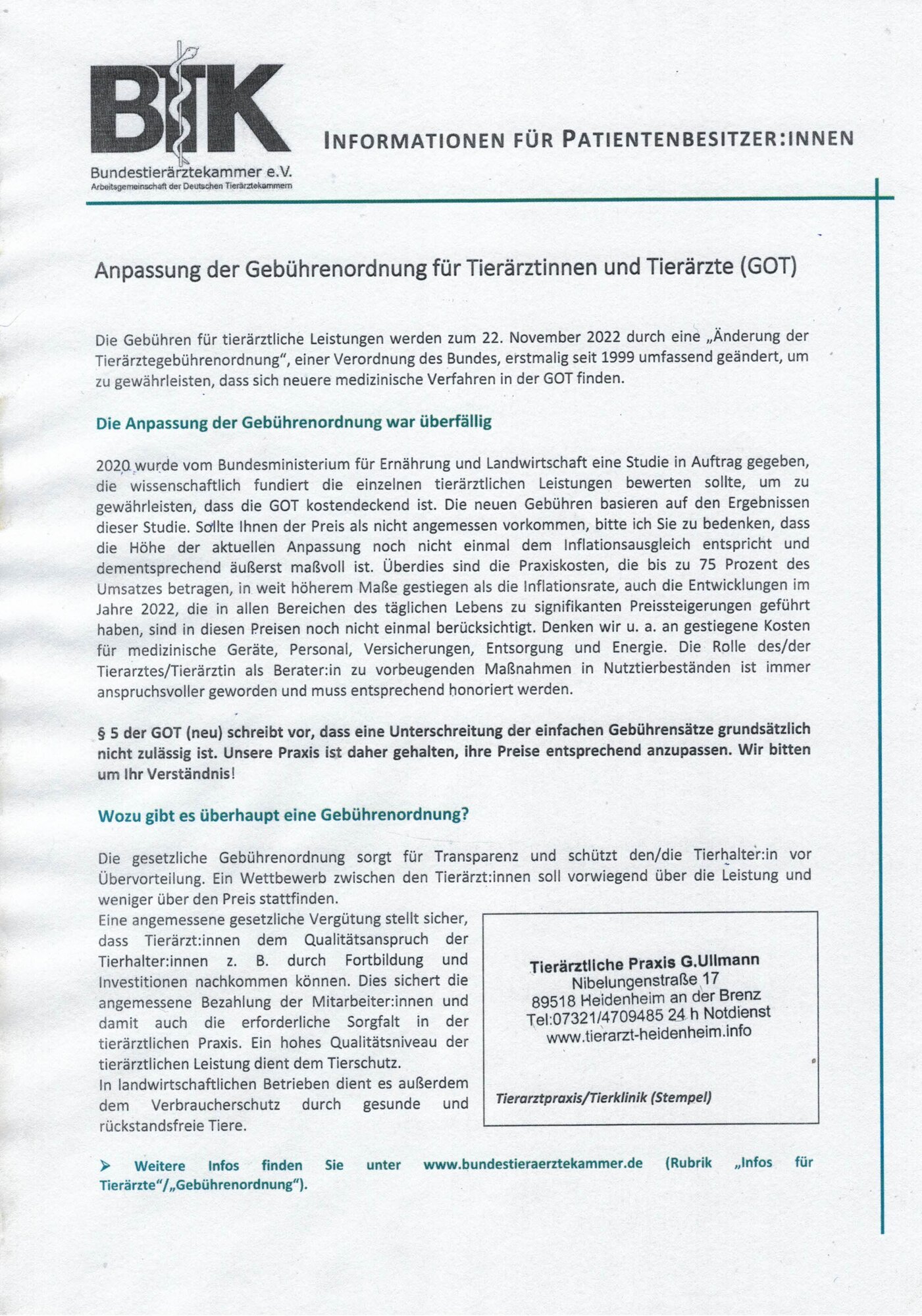 Tierarztpraxis Ullmann