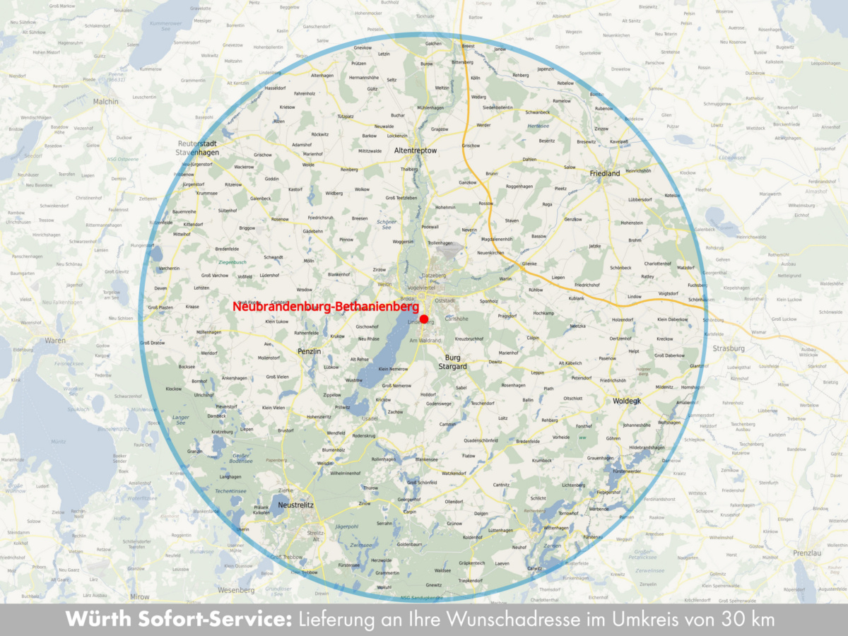 Würth Neubrandenburg-Bethanienberg - Textildruck