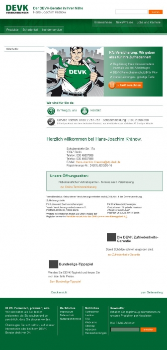 http://hans-joachim-kraenow.devk.de