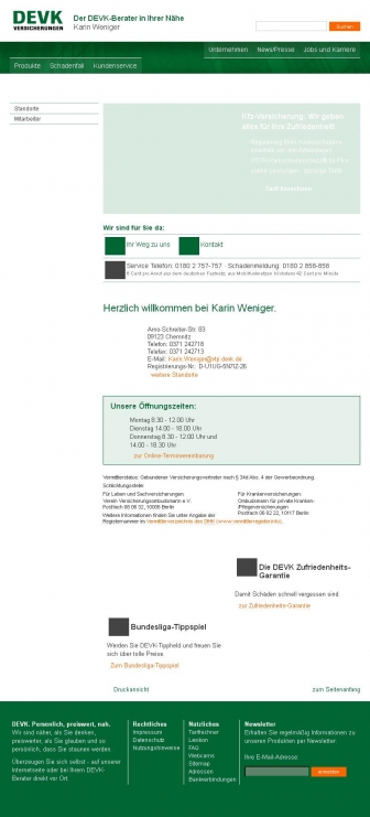 http://karin-weniger.devk.de