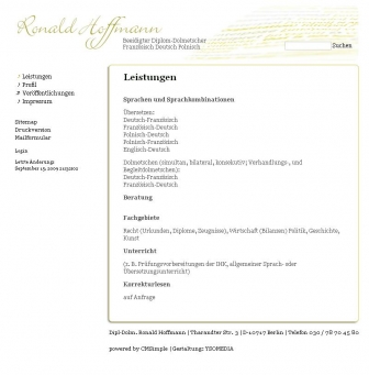http://ronaldhoffmann.de